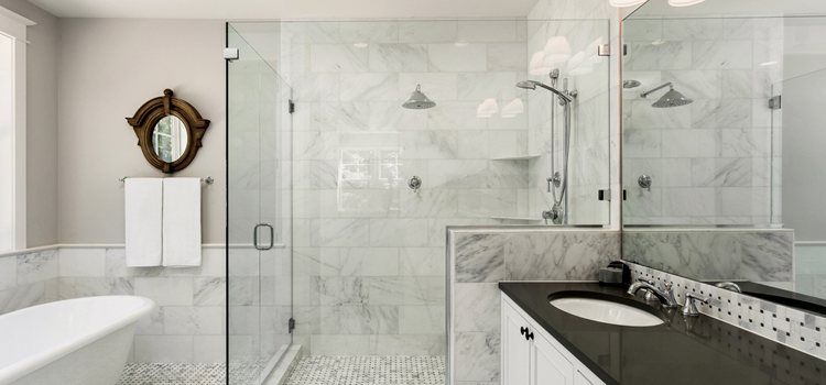 bathroom shower door installation in Sun Village