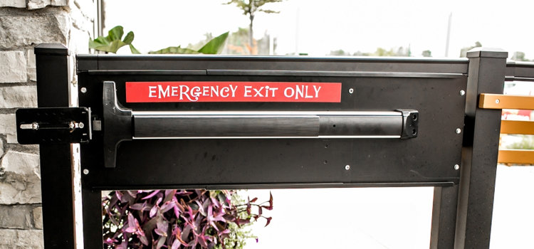 emergency push bar installation in Sun Village
